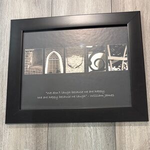 Black Framed Inspirational Quote Wall Art